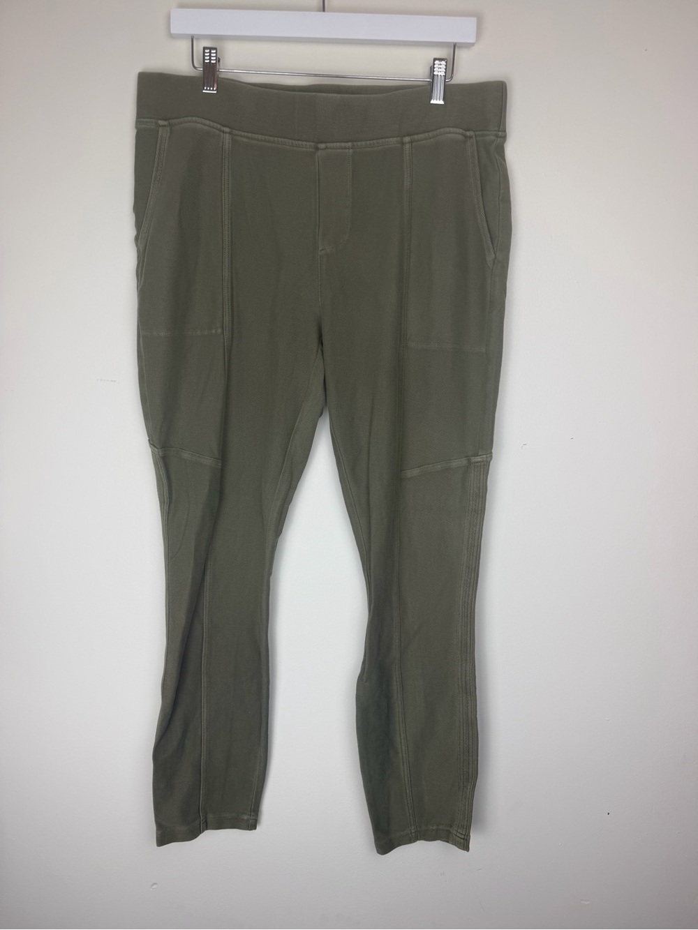 XCVI Olive Green Cotton Spandex Pants XL